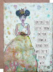 Empowering Friend card for feminist, friend, teen, woman. Girl Power Card. Empowering greeting Card. 