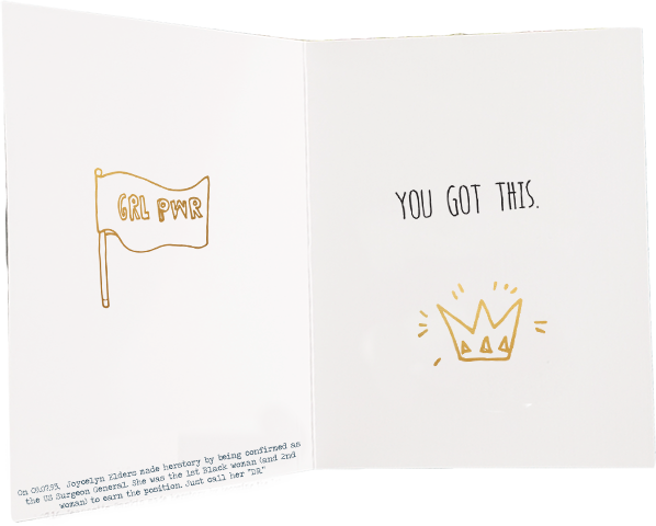 "Sometimes You Gotta Throw On Your Crown & Let Them Know Who They're Dealing With."- Friendship Card