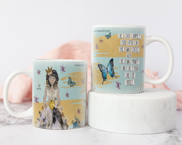 She Lived Happily Ever After In Her Own Castle - Mug