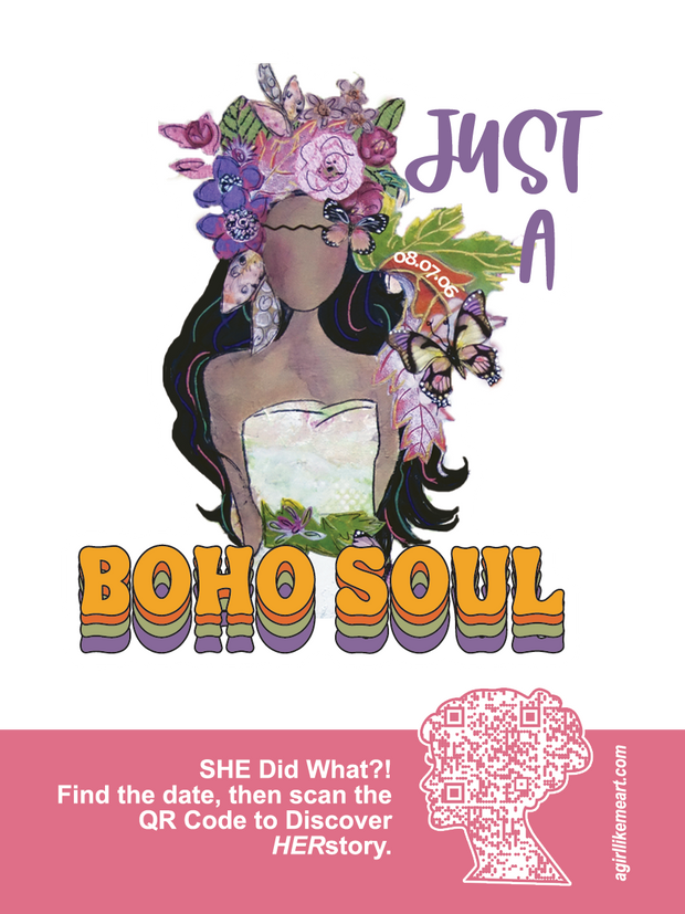 Empowering stickers for girls, teens and women. Sticker for laptop and smartphones. Feminist Stickers. Inspiring Stickers. Sticker for graduation and birthday gifts.  Sticker for hippie chick. Sticker for boho girl. Boho sticker. She Did What.