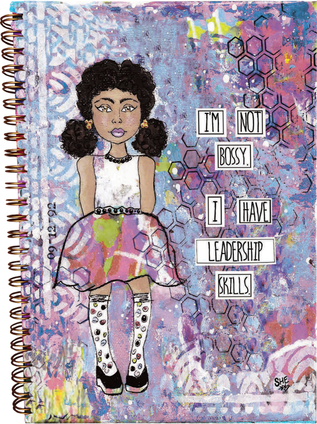 Empowering journal gift for young girls who want to be leaders. Journal gift for smart girls. Christmas gift for young girls. Birthday gift for young girls who are leaders. Empowerment gifts for girls.  Journal for black girls. Gift for brown and black girls.