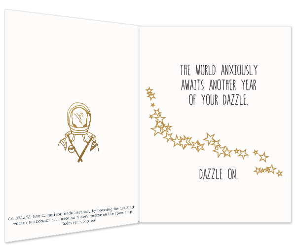 The World Anxiously Awaits Another Year of Your Dazzle - Birthday Card