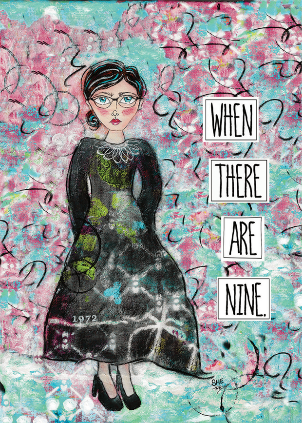 "When There Are Nine." Art Print