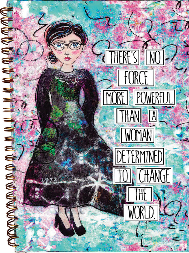 RBG journal notebook. Feminist notebook journal. Gift for Girls and Women to empower and inspire. #HERstory