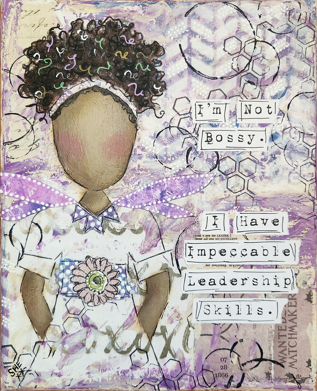 Black girl magic. Art print for brown and black girls. Art gift for young bossy girls. Gift for young girl leaders. #HERstory Birthday or graduation gift for young girl.