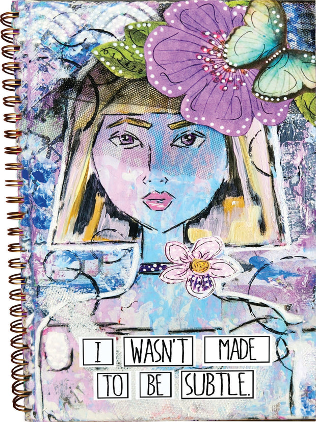 Empowering journal for girl and women. Girlfriend gift. Gift for strong women, teens and girls. Journal for feminist. Art gift for young girls. Art inspired journal gift for teen girls. Graduation, Christmas and birthday gift for girls, teens and women. Journal for young girls. 