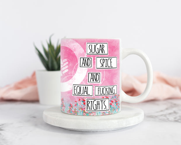 Coffee mug from original art. Equal rights for Women gift. Birthday gift for feminist. Black girl magic gift. Equality gift. HERstory. Coffee mug for Women and teens. Coffee lover gift. 