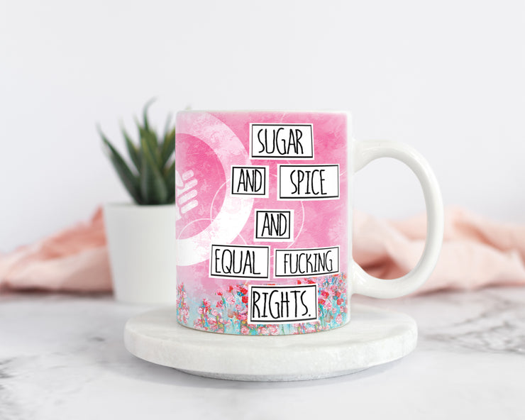 Coffee mug from original art. Equal rights for Women gift. Birthday gift for feminist. Black girl magic gift. Equality gift. HERstory. Coffee mug for Women and teens. Coffee lover gift. 