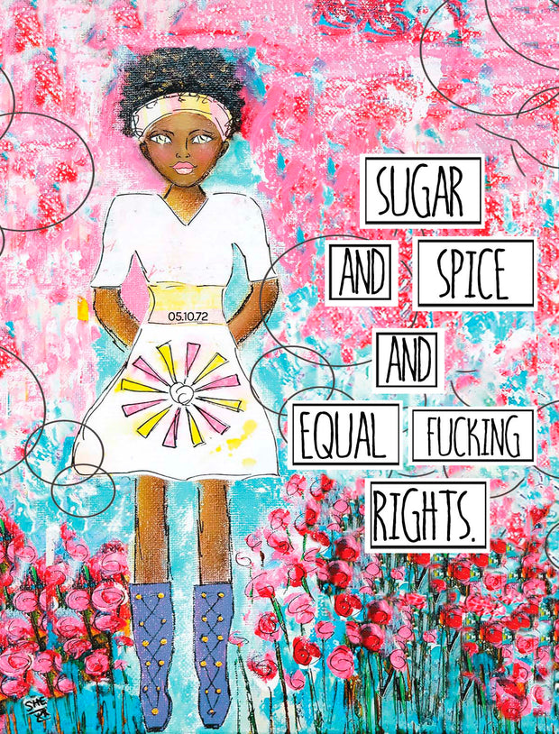 Black Girl Magic Art Print. Art gift for Black.  Woman or Girls. Art print for teens. Feminist Gift. Art for Women and Girls. Wall art for Dorm. Graduation Gift. Equality Gift.