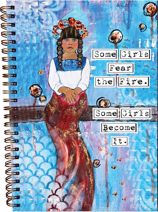 Empowerment journal for Girls, Teens and Women. Girl on Fire journal. Feminist notebook. Girl gift. Gift for girlfriend. Holiday, Christmas, graduation gift for Girls and Teens. #herstory