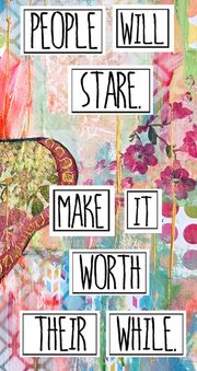 Original mixed media art for Women and Teen Girls. Art for girlfriend. Art for stylish Women and Ladies. Birthday or Holiday gift for girlfriend who loves style and clothes. #HERstory Dorm room art.