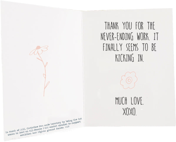 Mom, You Worked Too Hard for Me Not To Be Great - Mother's Day Card