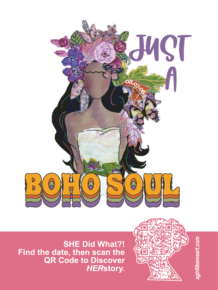 Empowering stickers for girls, teens and women. Sticker for laptop and smartphones. Feminist Stickers. Inspiring Stickers. Sticker for graduation and birthday gifts.  Sticker for hippie chick. Sticker for boho girl. Boho sticker. She Did What.