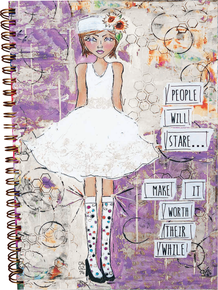 Empowering journal for stylish girl or woman. Journal for stylish or glam girl. Graduation gift for teen or girl. Feminist gift.